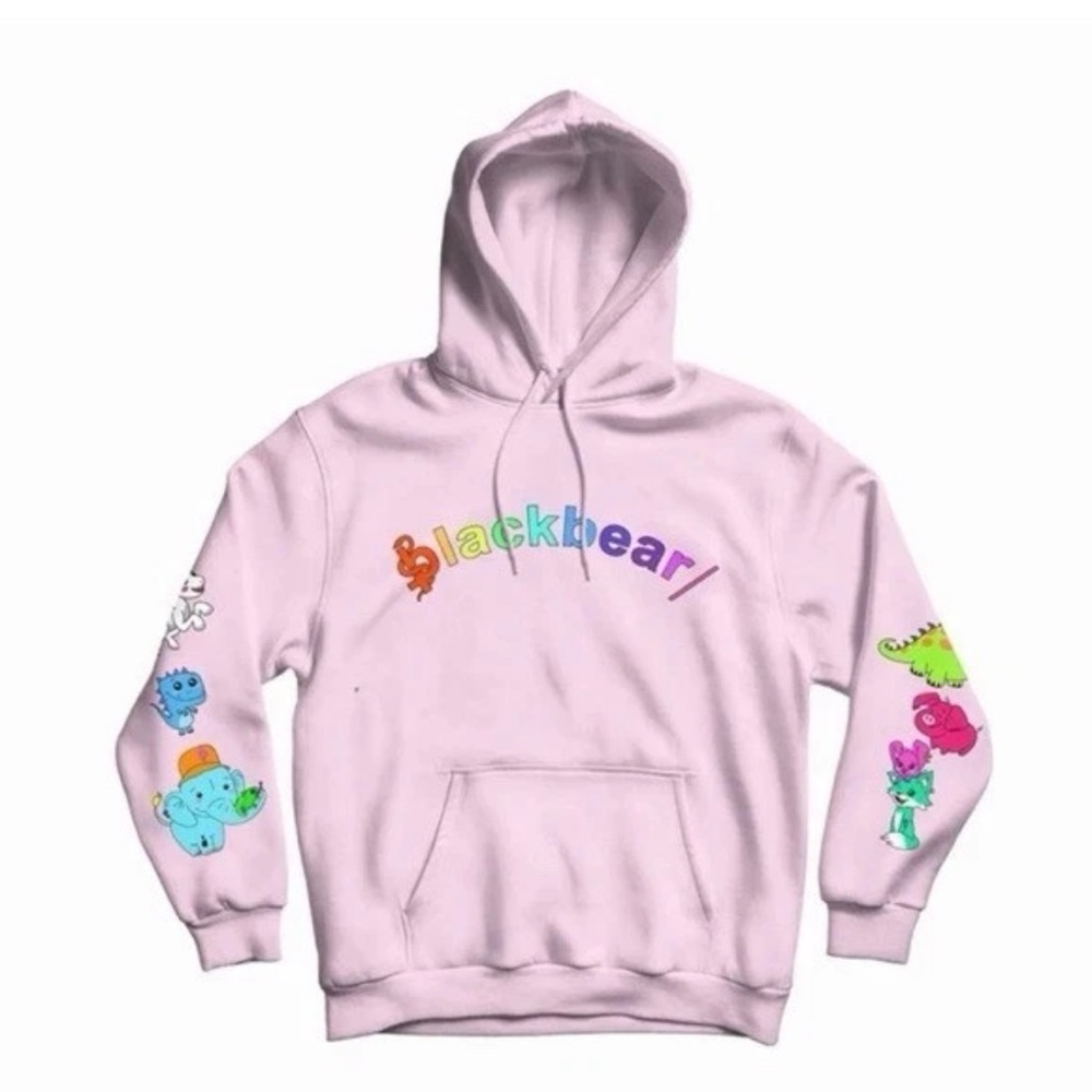 Blackbear Rainbow Logo Pink Hoodie